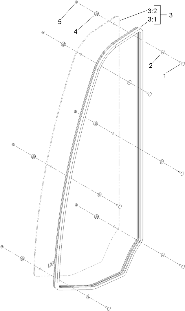 Left-Front Window Assembly