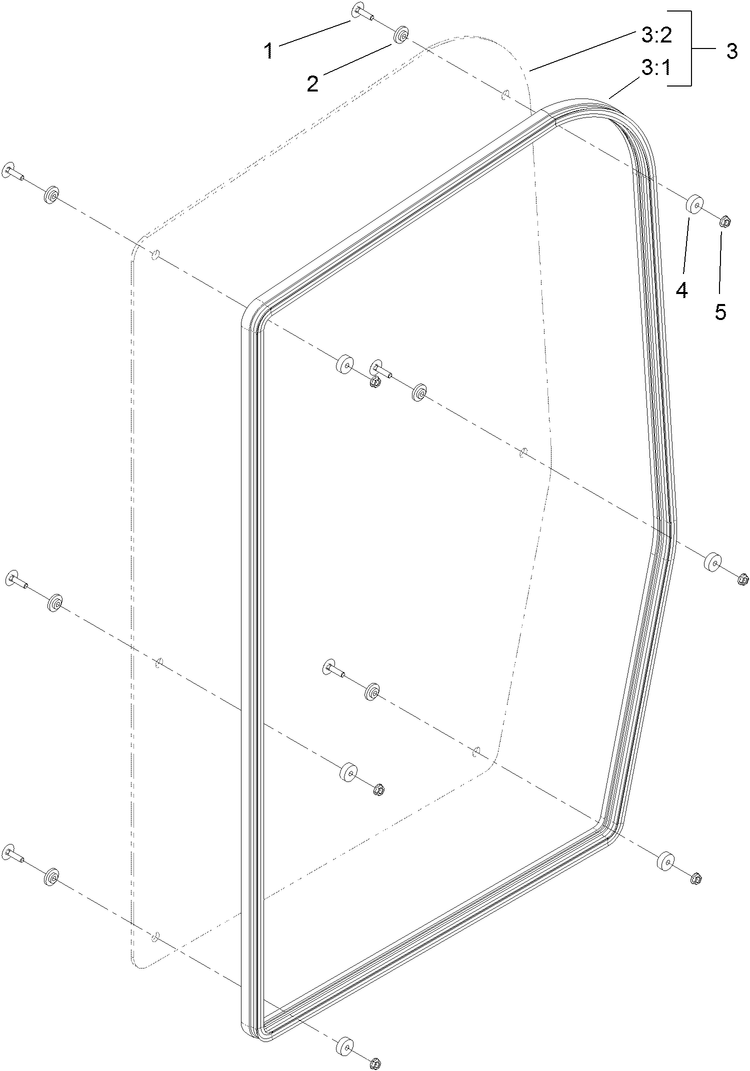 Right-Rear Window Assembly
