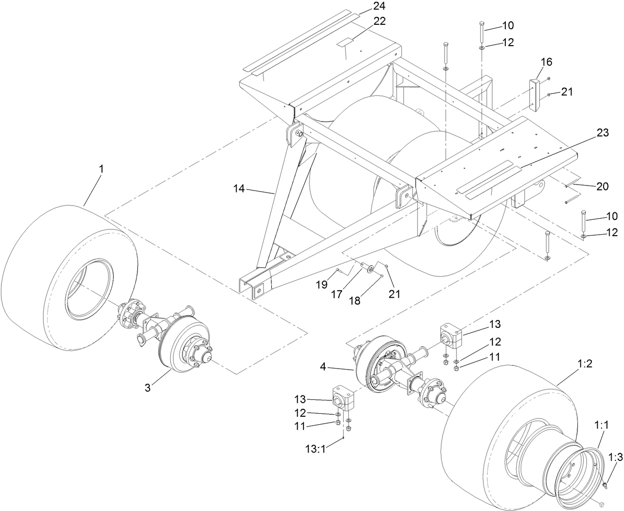Wheel and Frame Assembly