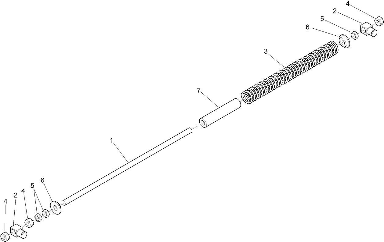 Deck Lift Spring Assembly No. 119-2338