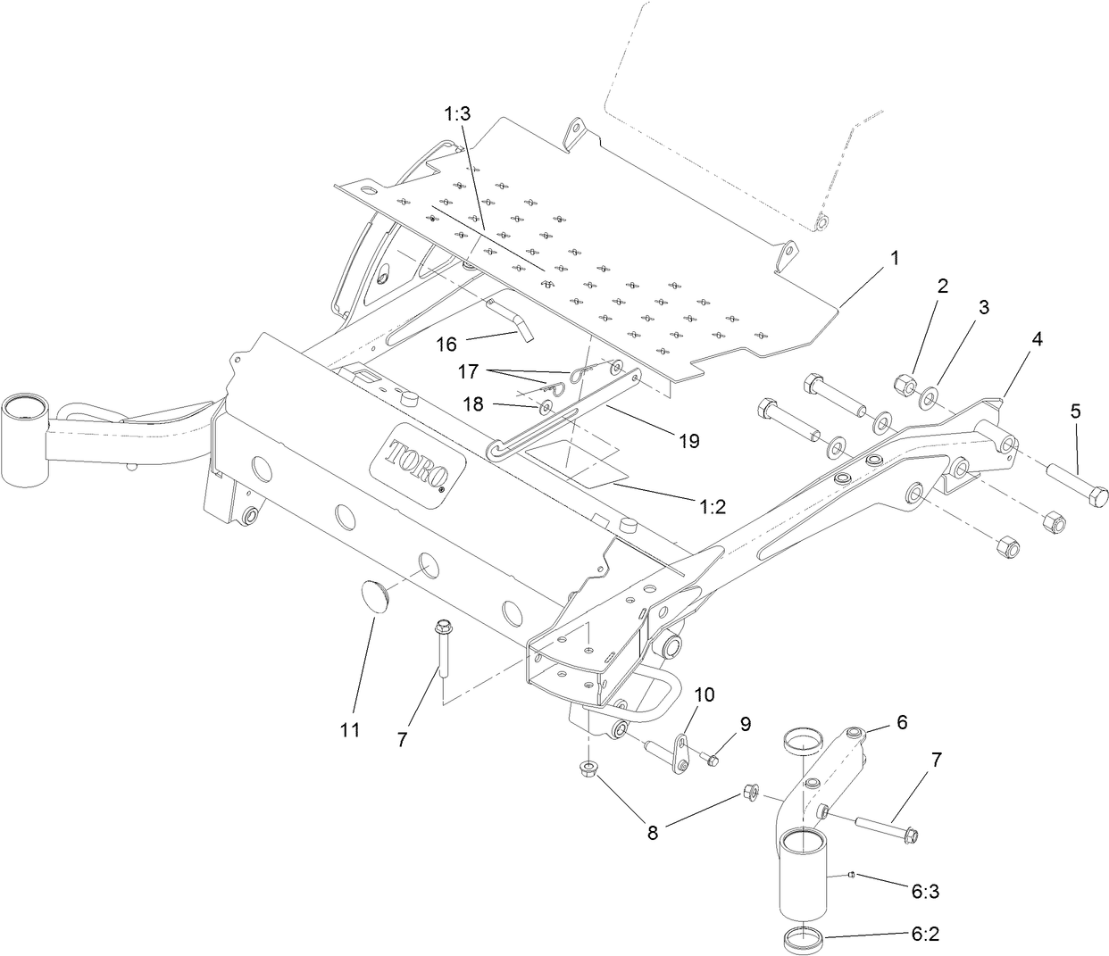 Floorplate and Carrier Frame Assembly