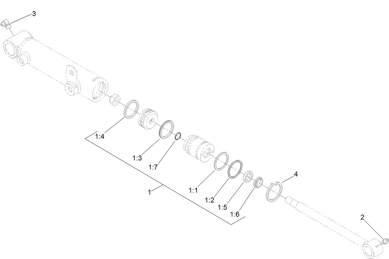 Hydraulic Cylinder Assembly No. 119-6987