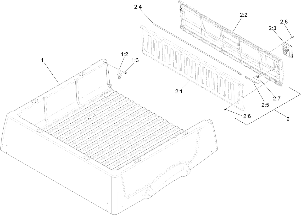 Cargo Bed and Tailgate Assembly