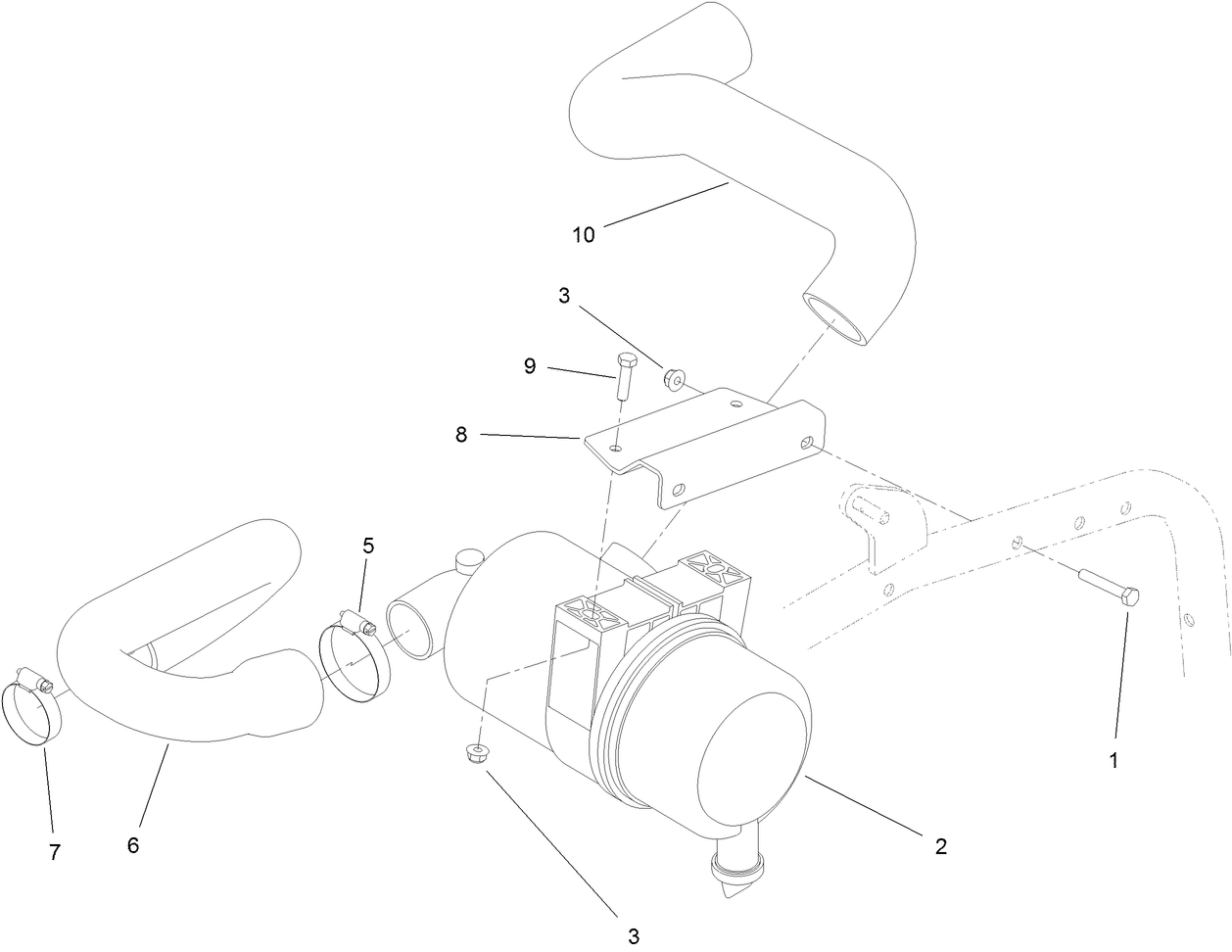 Air Cleaner and Hose Assembly