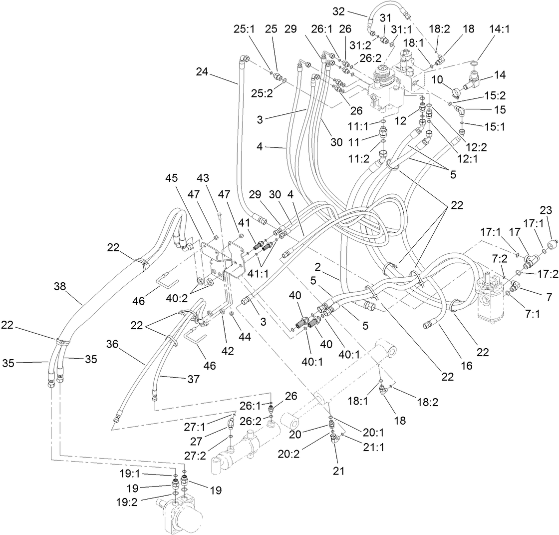 Hydraulic Routing Assembly