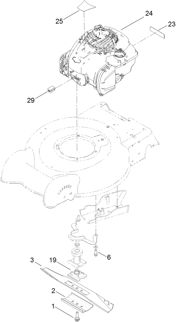 Engine and Blade Assembly