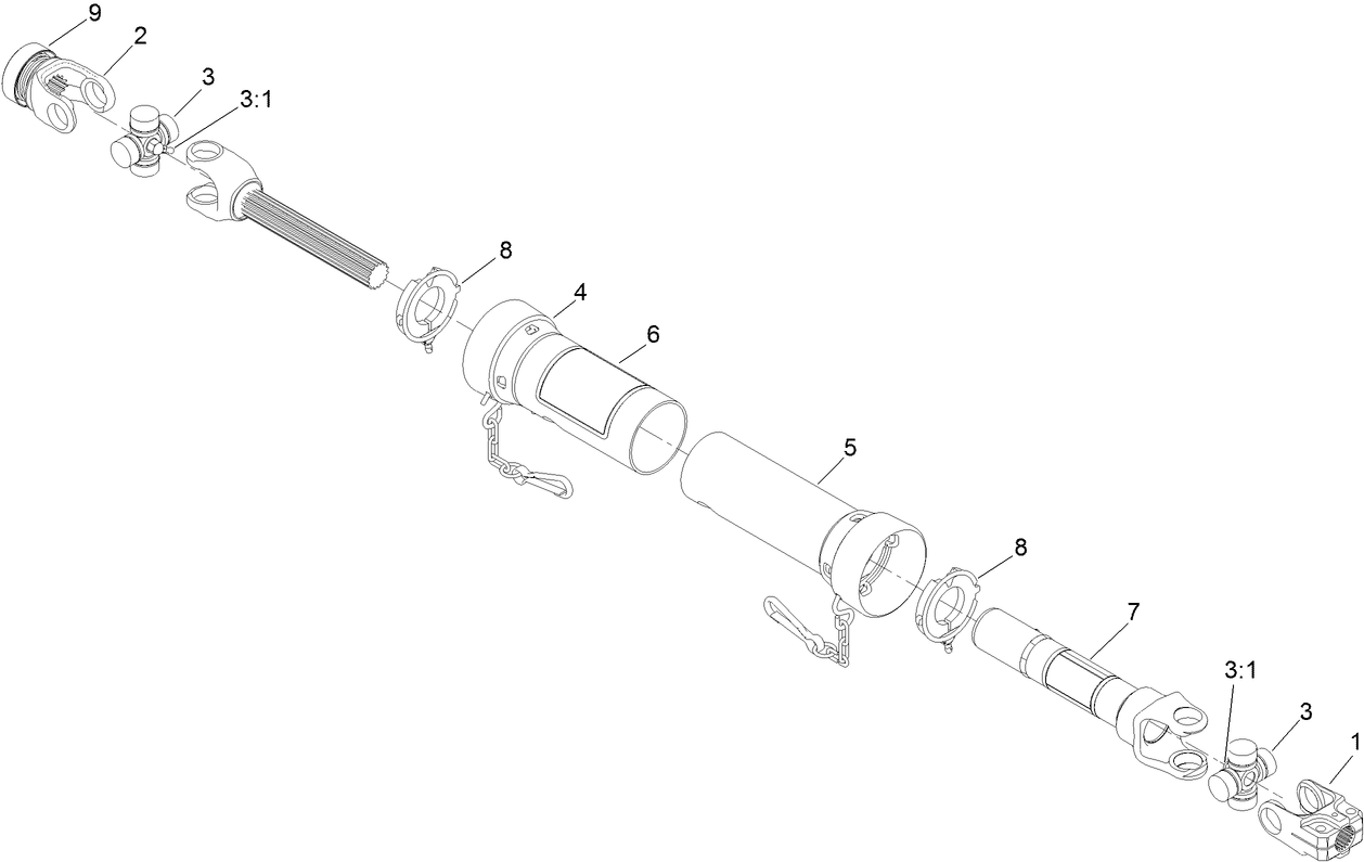 Drive Shaft Assembly No. 121-5322