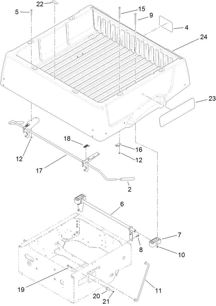 Cargo Bed Installation Assembly