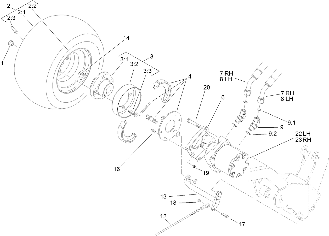 Front Wheel and Brake Assembly