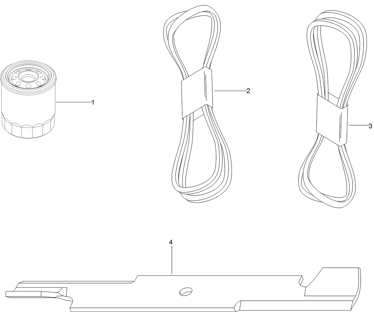MVP Filter, Belt and Blade Kit No. 127-1631