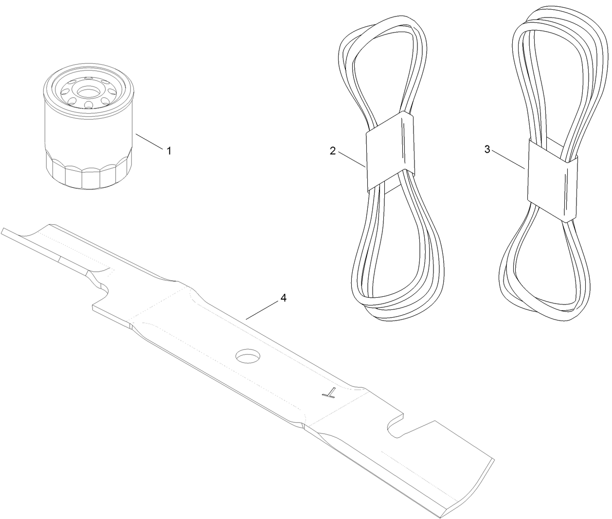 MVP Filter, Belt and Blade Kit No. 127-1628