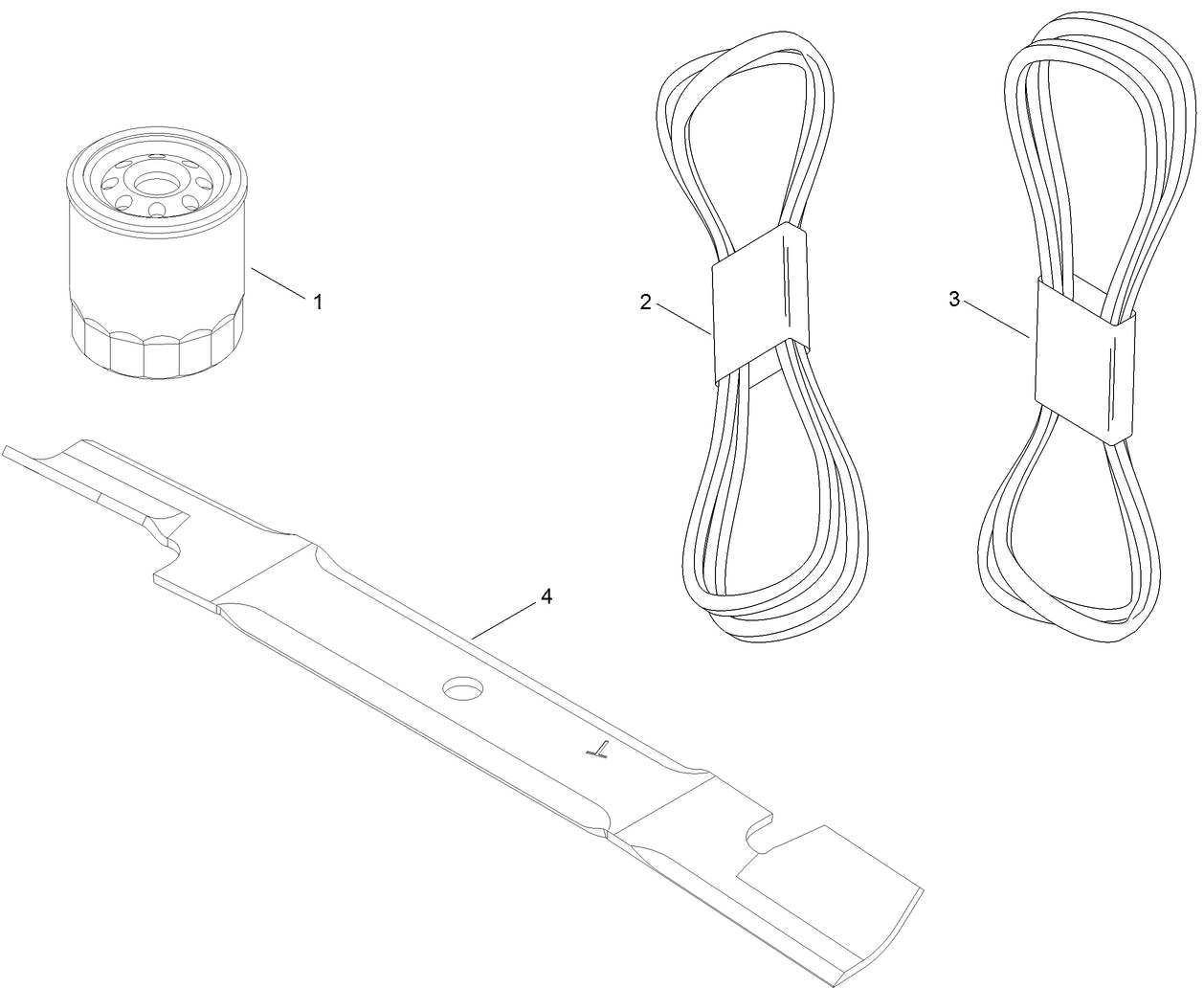 MVP Filter, Belt and Blade Kit No. 127-1629