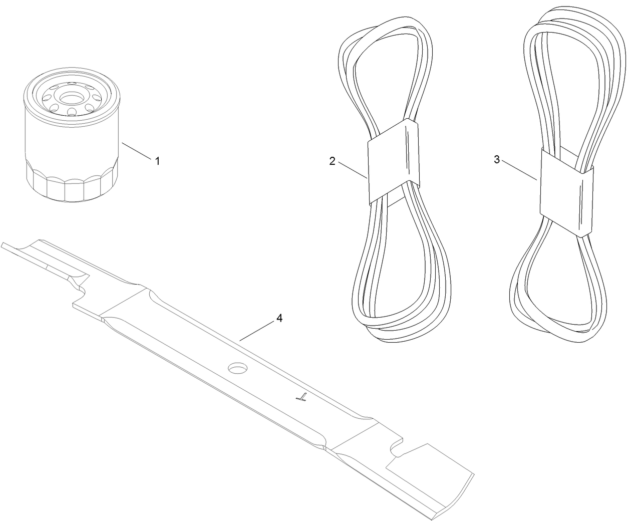 MVP Filter, Belt and Blade Kit No. 127-1630