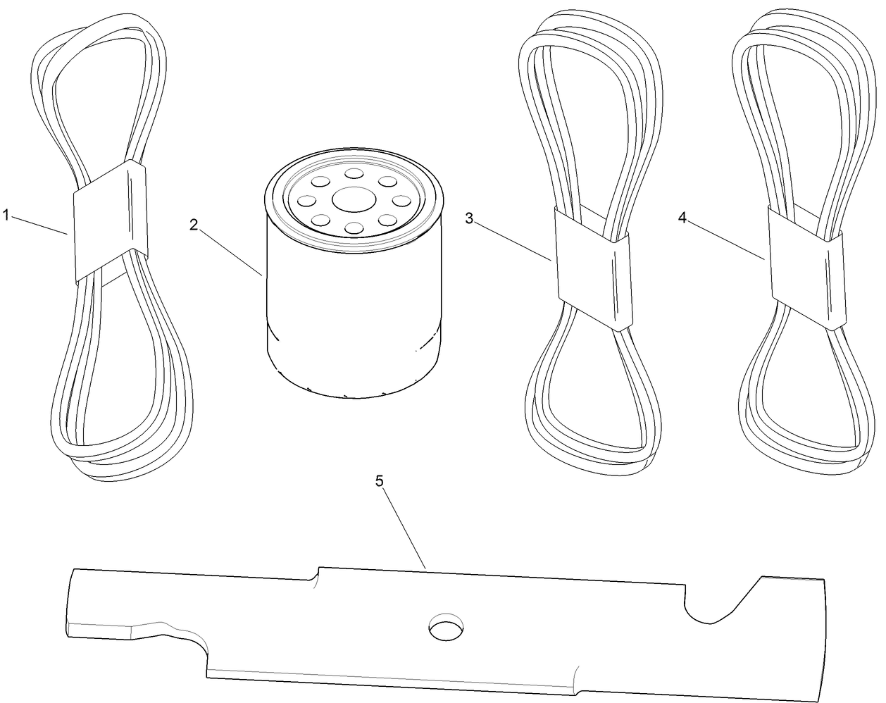 MVP Filter, Belt and Blade Kit No. 127-1647