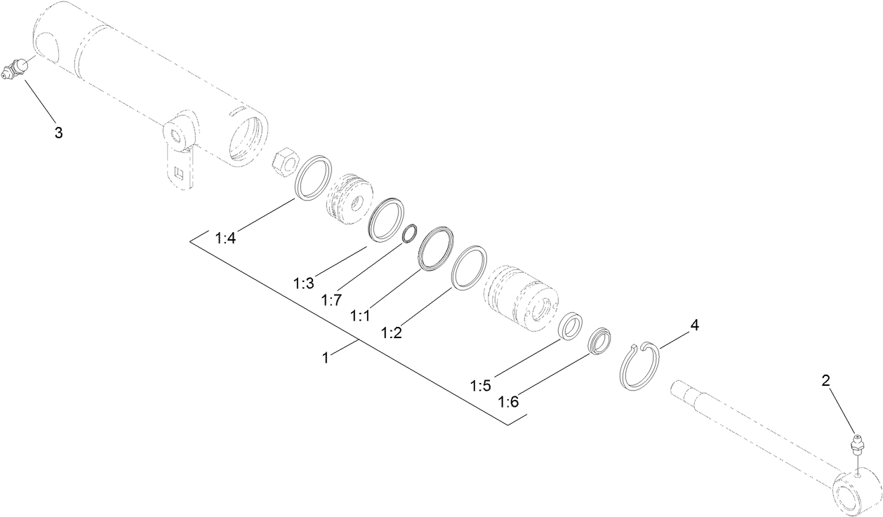 Hydraulic Cylinder Assembly No. 119-6991