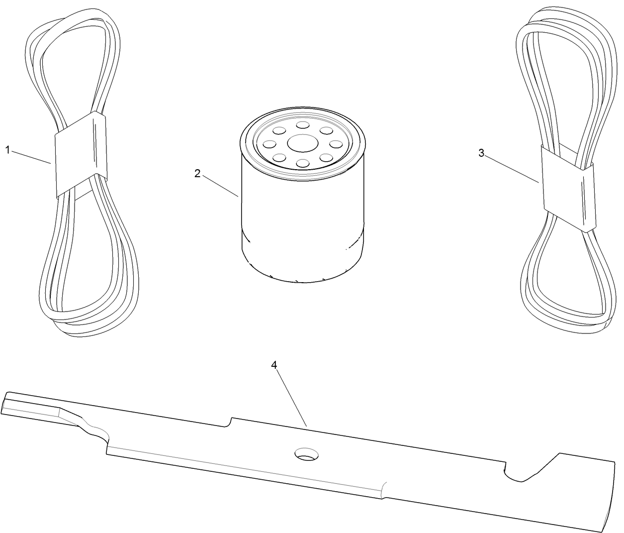 MVP Filter, Belt and Blade Kit No. 127-1648