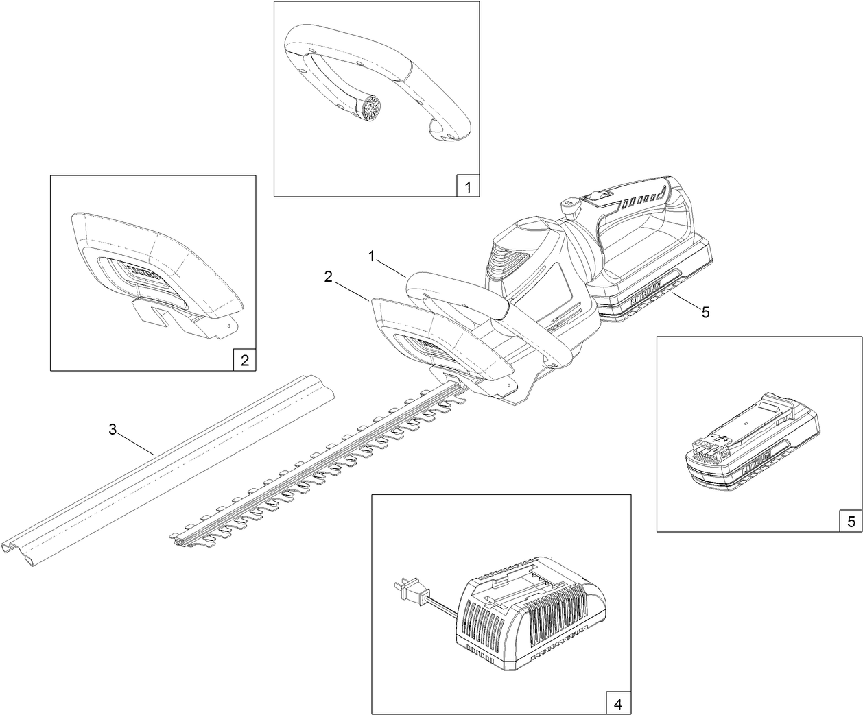20 Volt Cordless Trimmer Service Parts