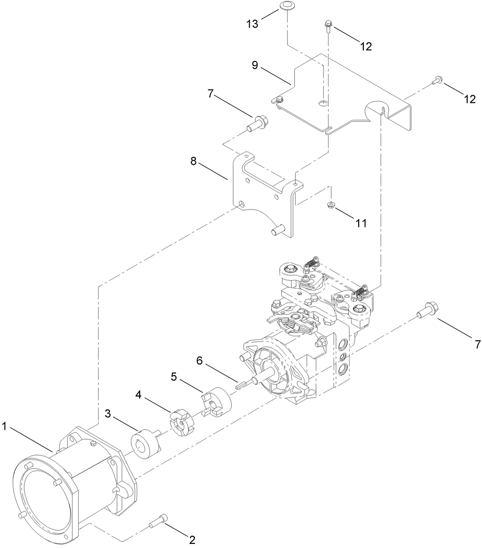 Pump Adaptor and Mounting Assembly