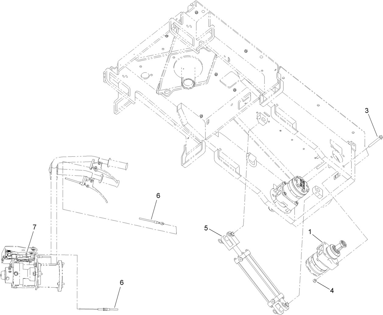 Gear Motor and Cylinder Assembly