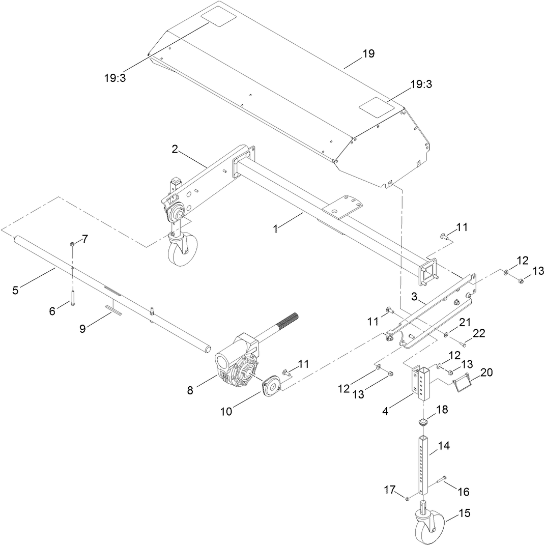 Broom Head and Frame Assembly