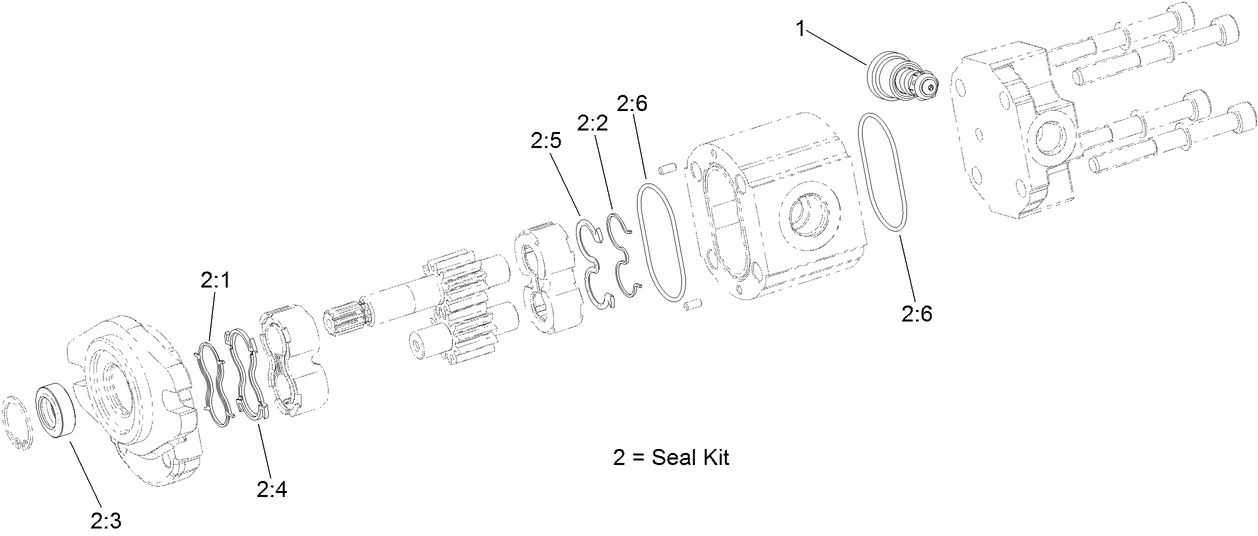 Hydraulic Gear Pump Assembly No. 115-0375
