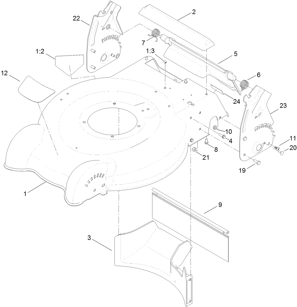 Deck and Rear Door Assembly