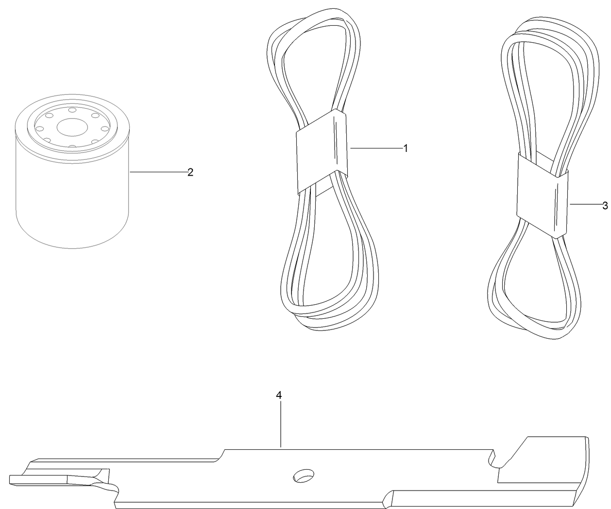 MVP Filter, Belt and Blade Kit No. 127-1643
