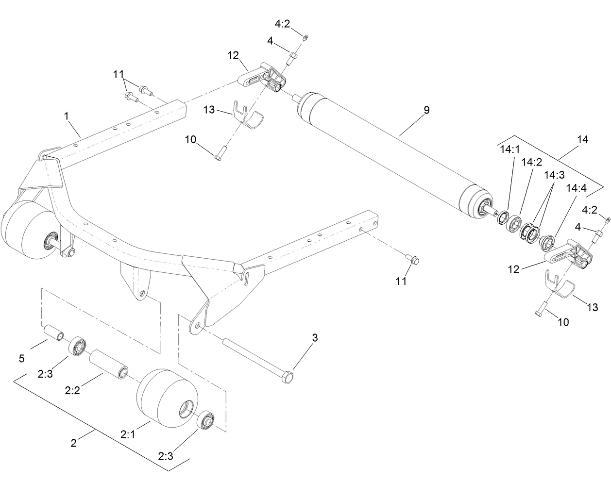 Roller and Carrier Frame