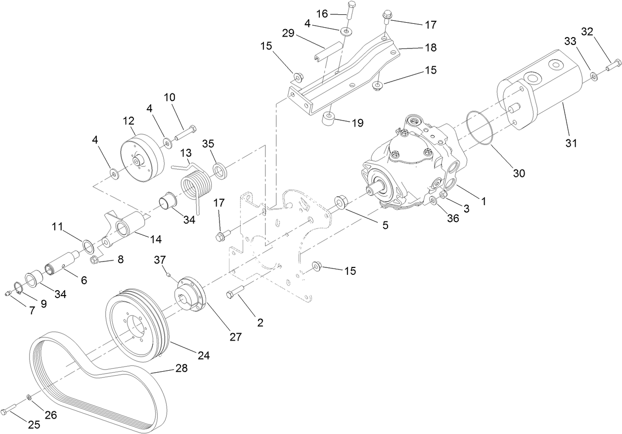 Gear Pump and Piston Pump Assembly