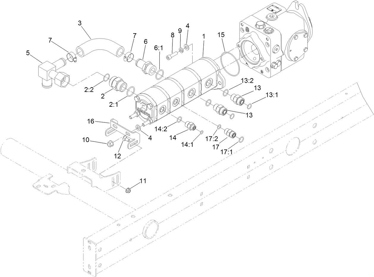 Gear Pump Mounting Assembly