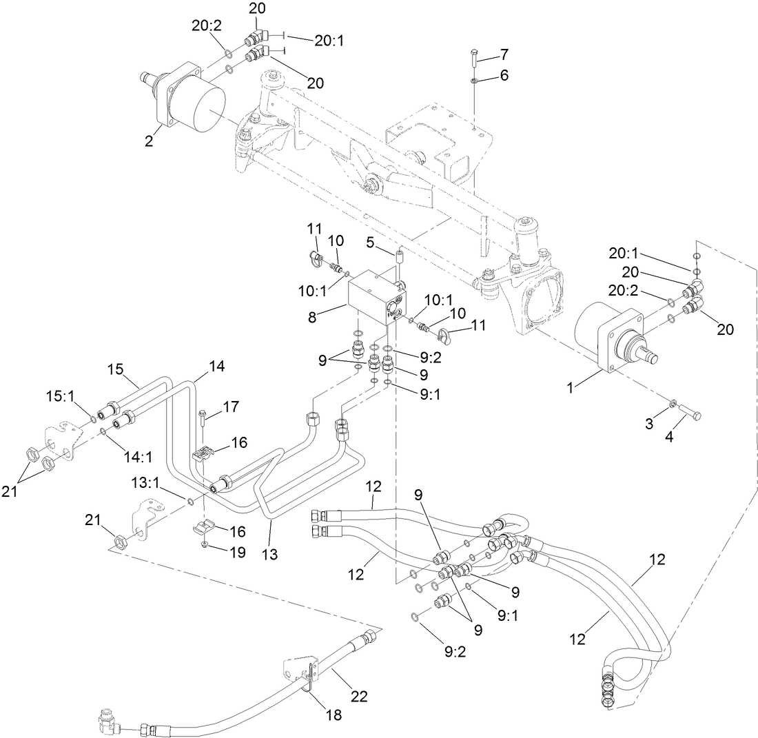 Rear Traction Hydraulic Circuit