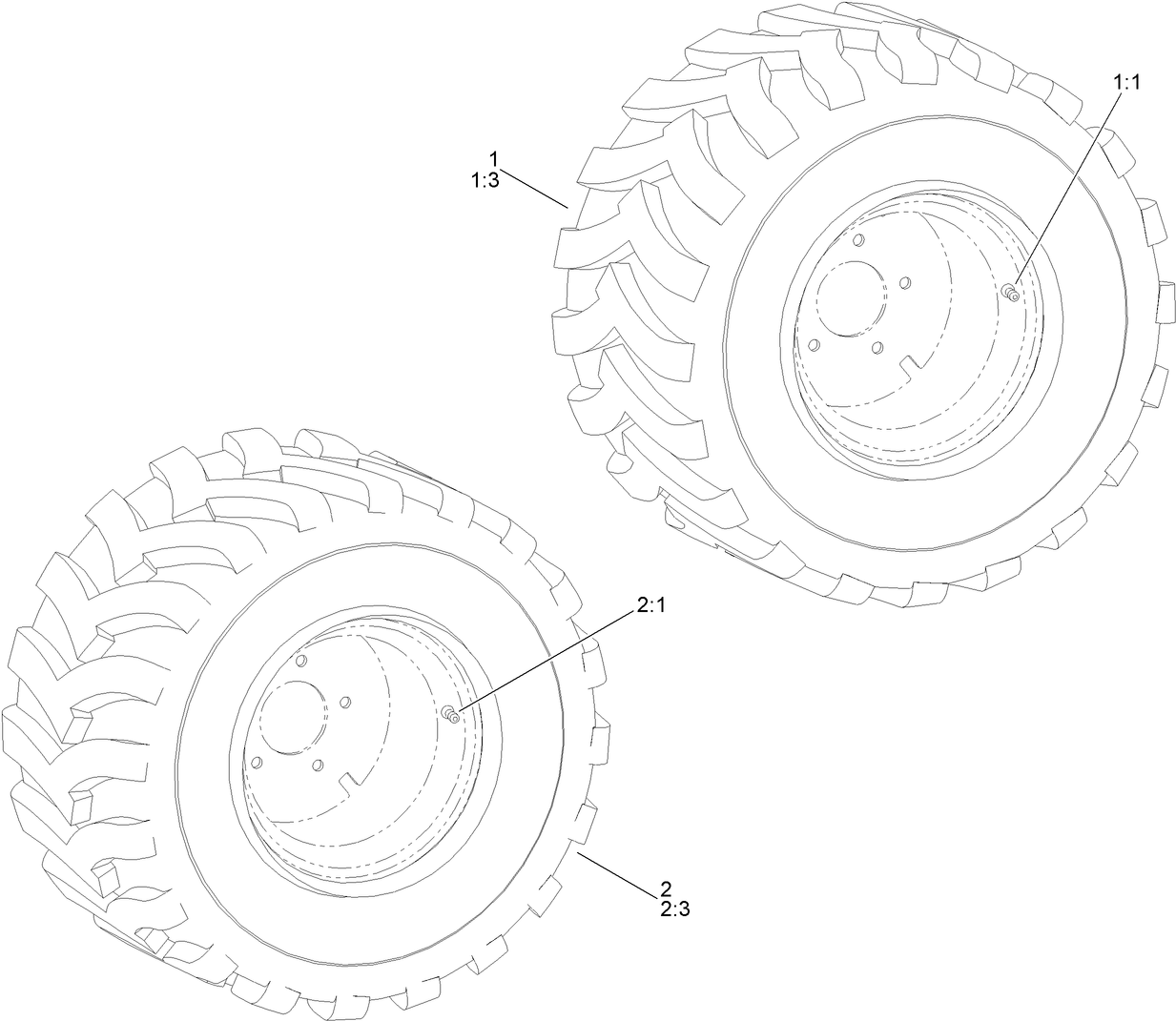 26 Inch Tire Assembly