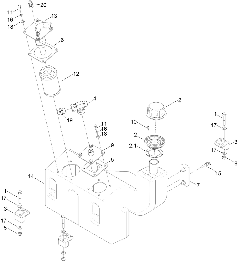Hydraulic Oil Tank Assembly