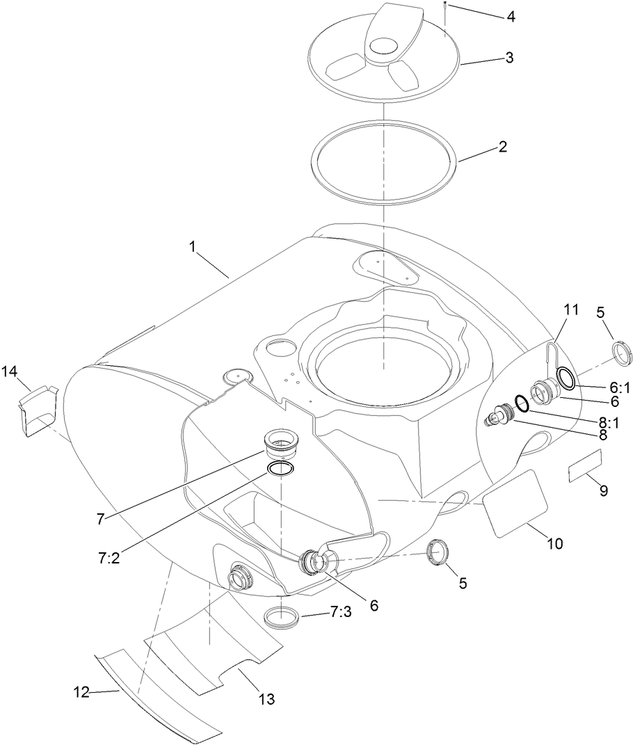 Tank Assembly No. 121-6491