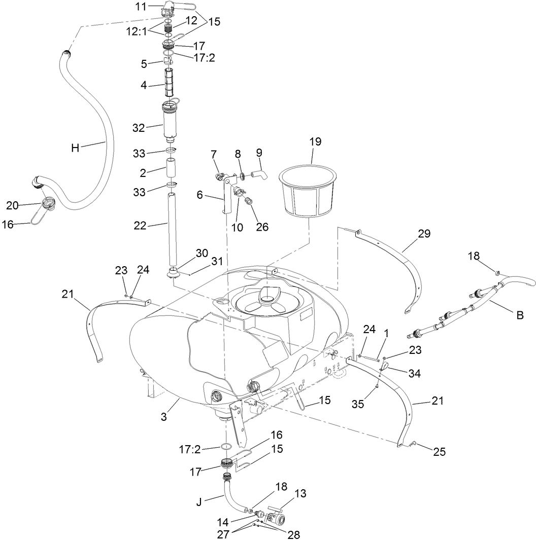 Spray Tank Assembly