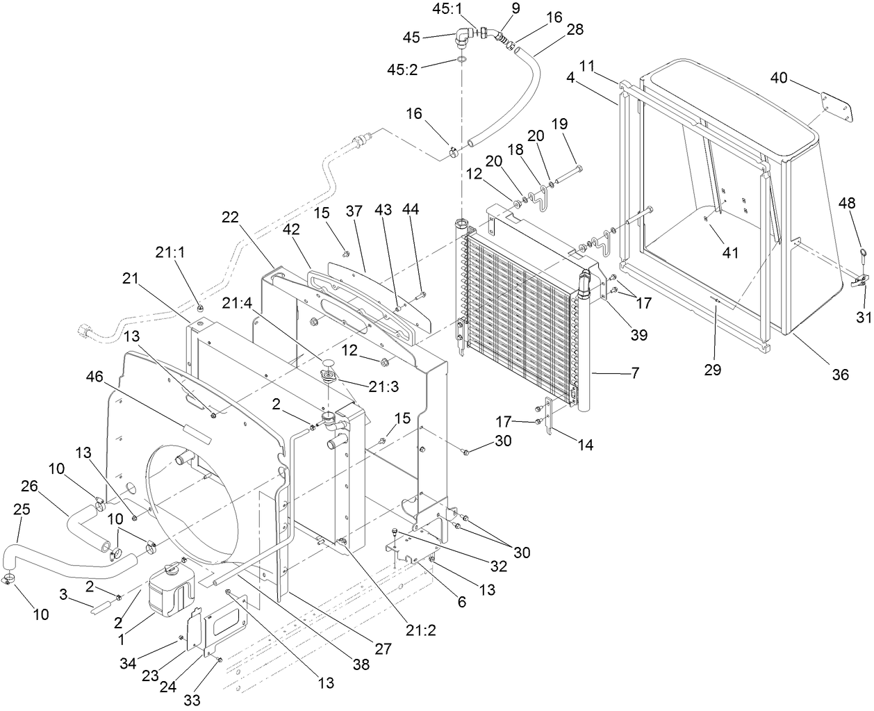 Radiator and Hydraulic Cooler Assembly