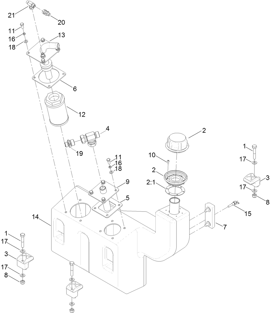 Hydraulic Oil Tank Assembly