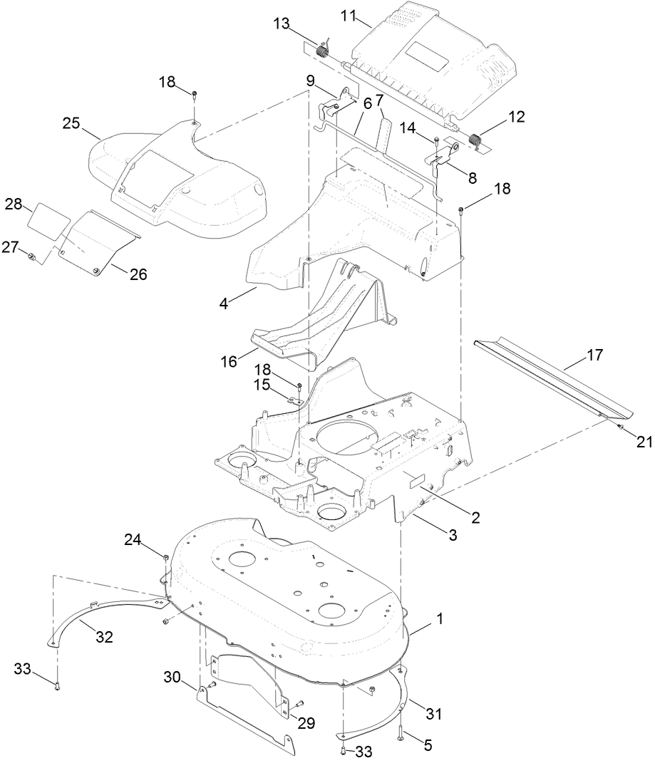 Deck and Frame Assembly