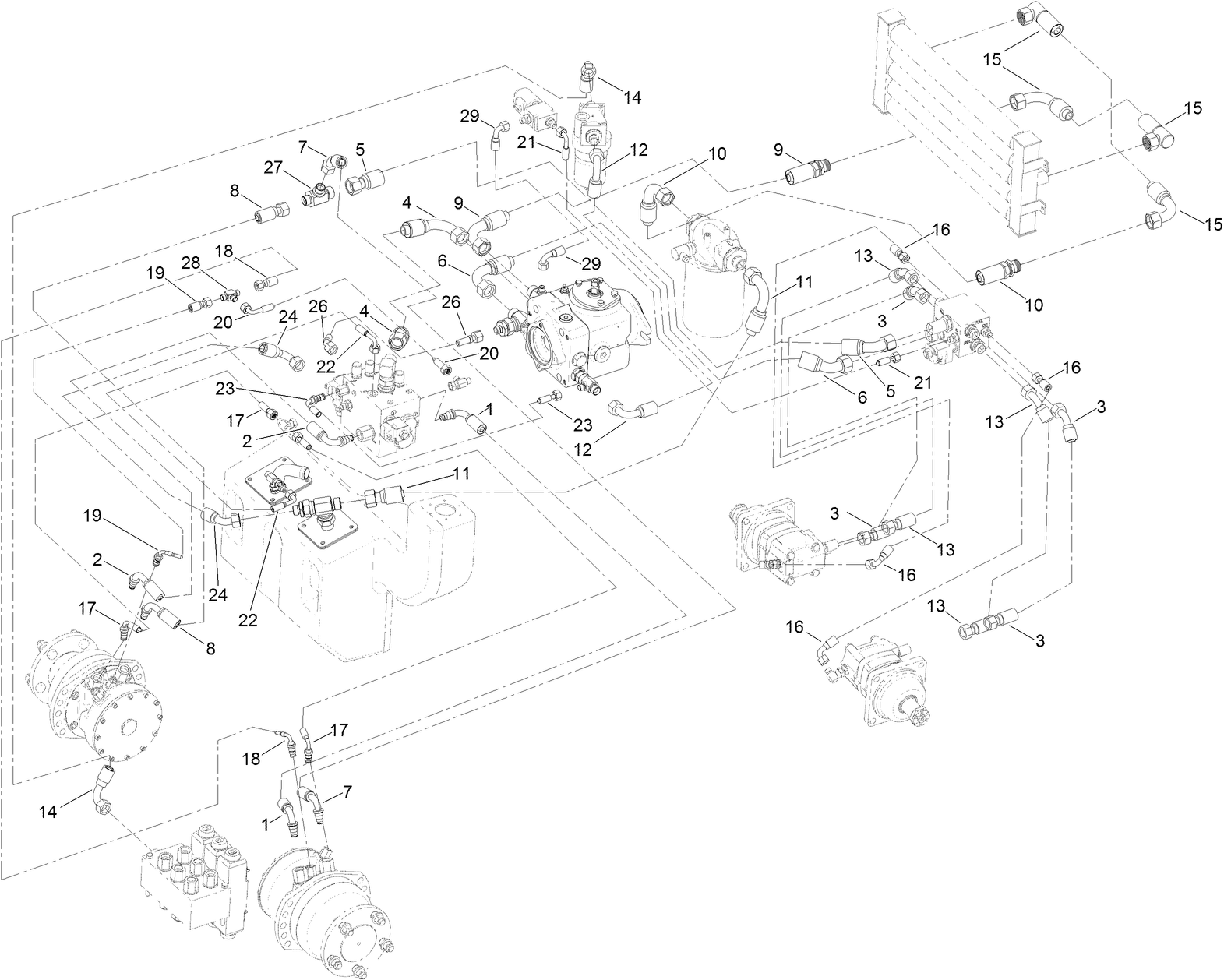 Transmission Hydraulic Circuit Assembly