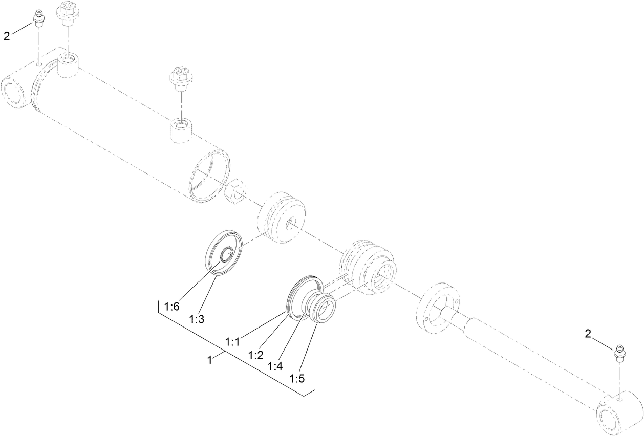 Hydraulic Cylinder Assembly No. 125-6466