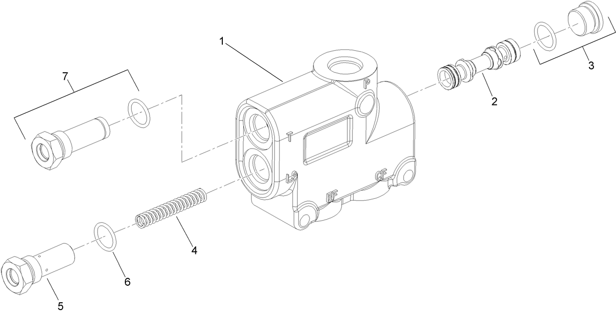 Priority Flow Divider Valve Assembly  No. AUH672904