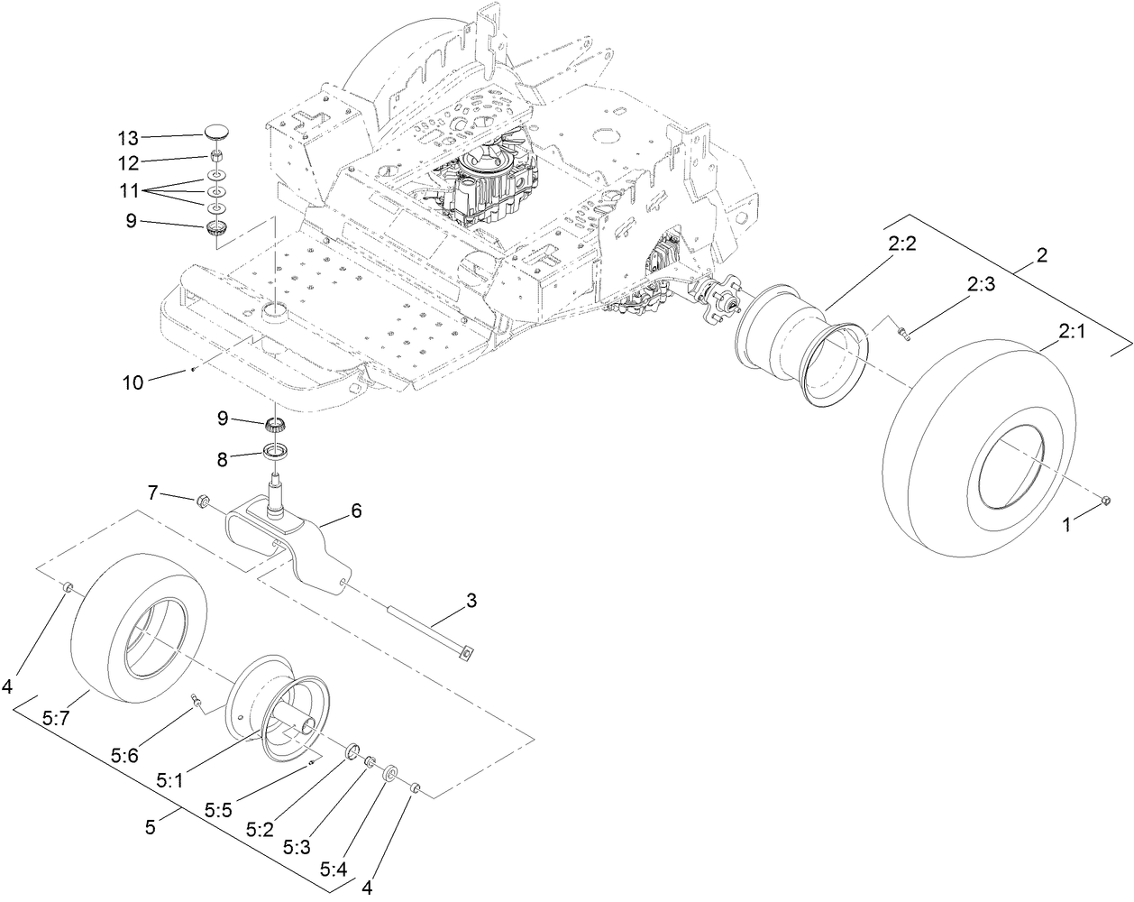 Tire and Caster Assembly