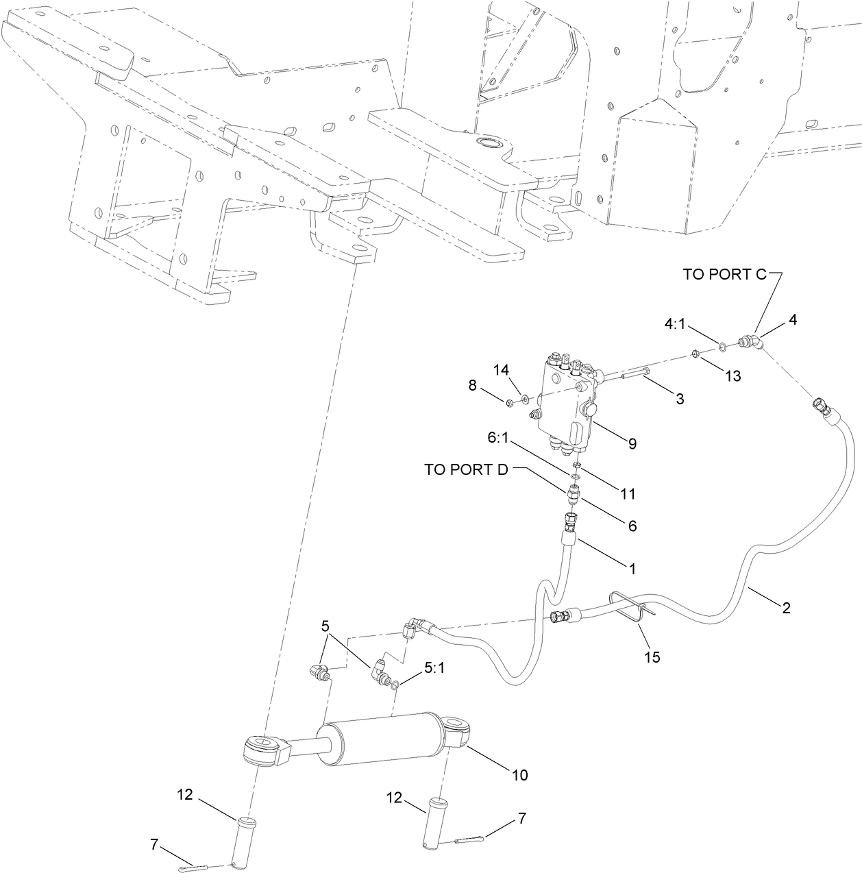 Hydraulic Steering Valve, Cylinder  and Hose Assembly