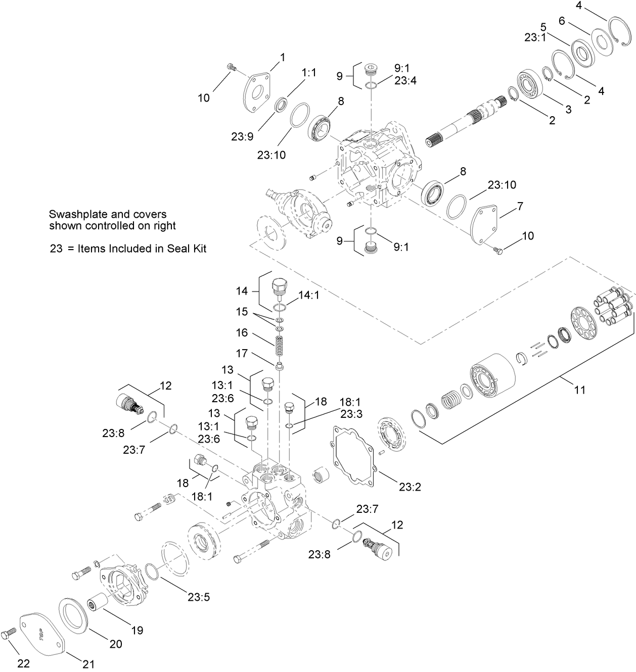 Hydraulic Variable Pump  Assembly No. AU239918A1