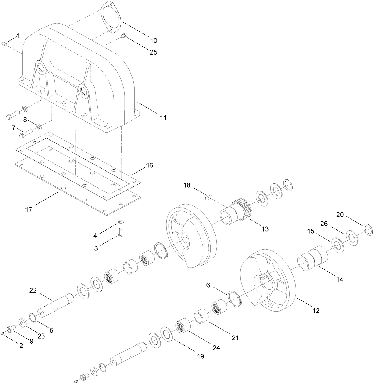 Gear Case Assembly No. AUH530204