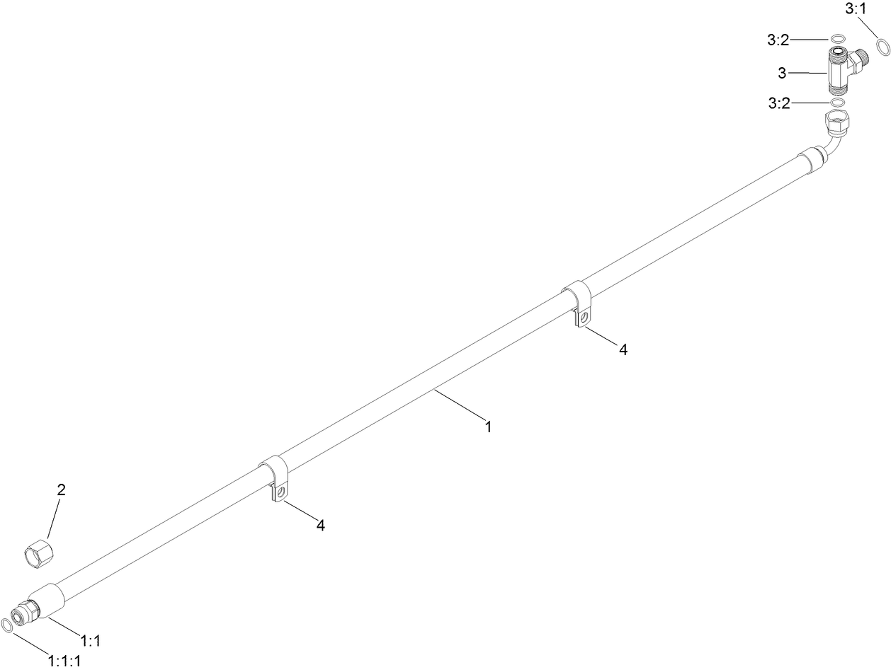 Steering Return Hose Kit No. 121-5132