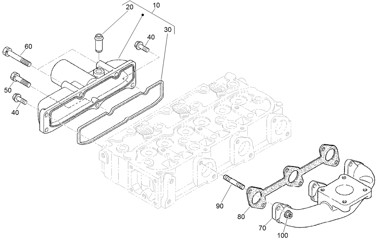 Inlet and Exhaust Manifold Assembly