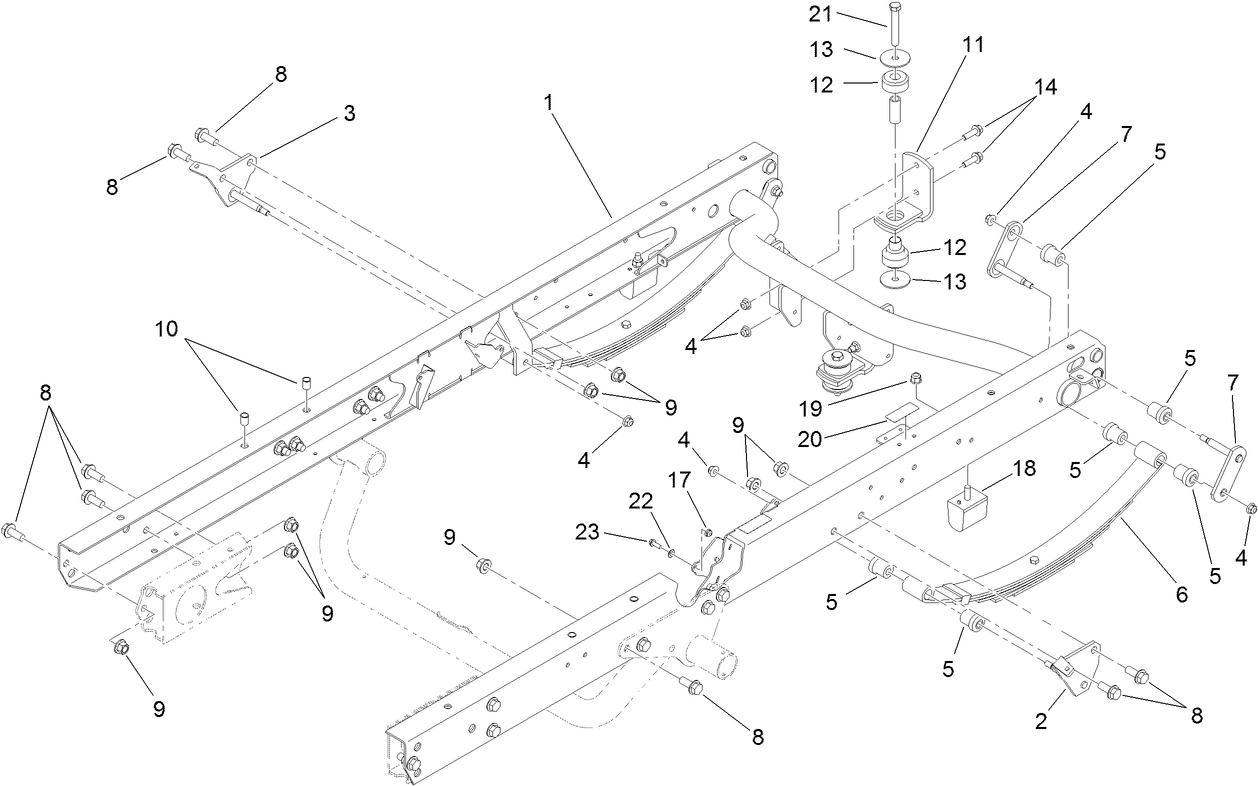 Rear Frame and Suspension Assembly