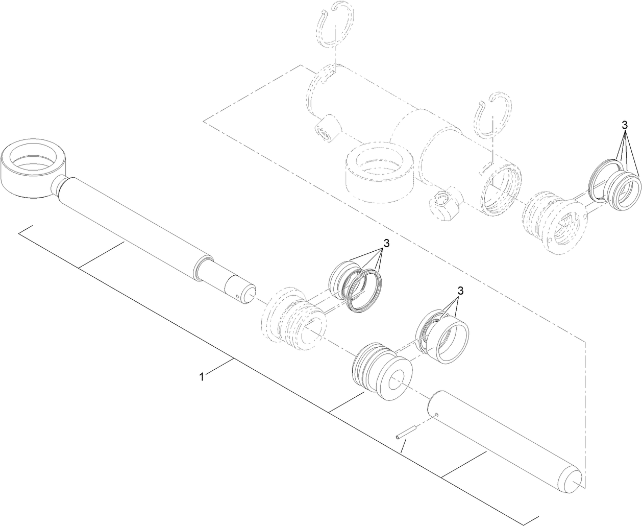 Hydraulic Cylinder Assembly No. 125-0720