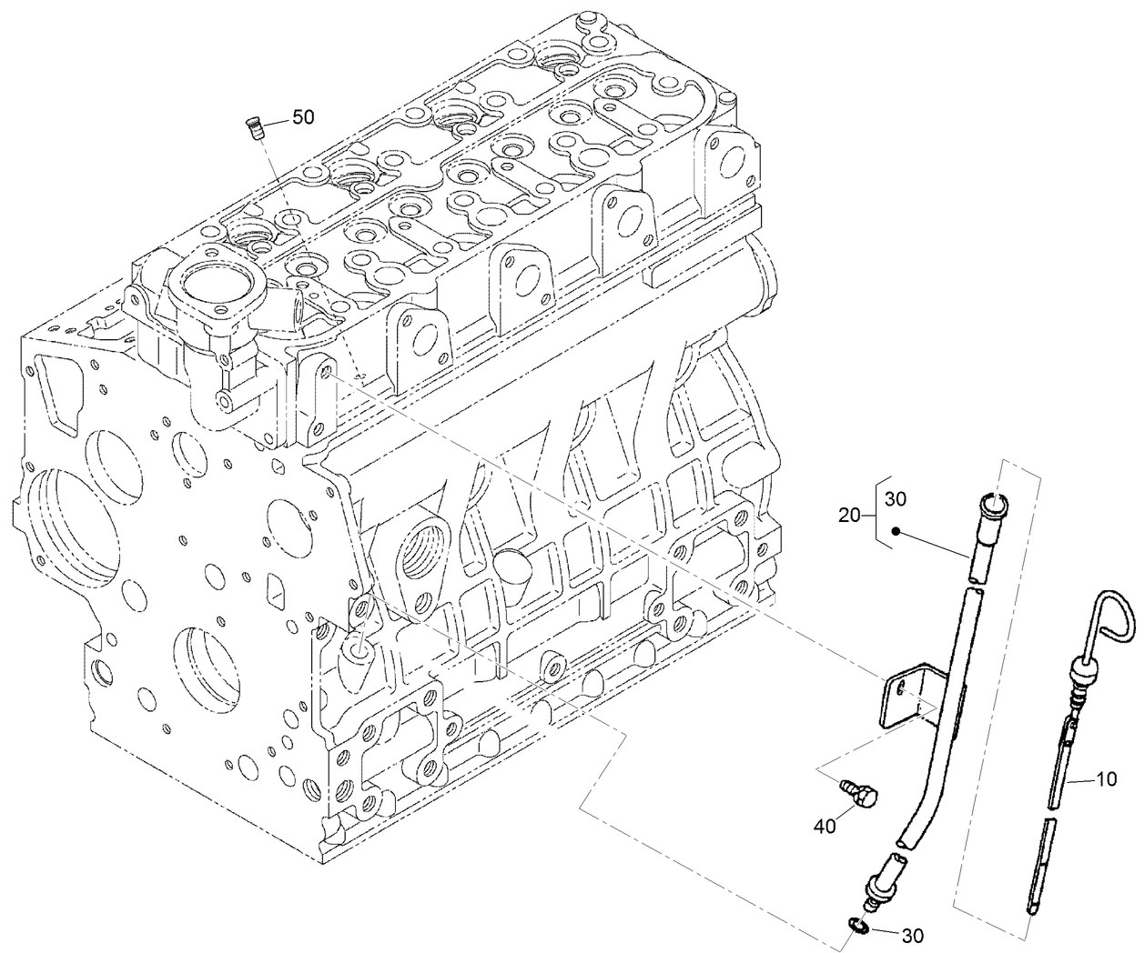 Dipstick and Guide Assembly